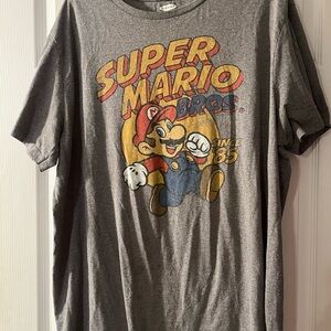 Old Navy Gray Super Mario Bros Tee